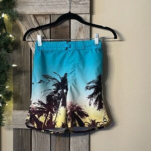 Tropical Print Swim Shorts